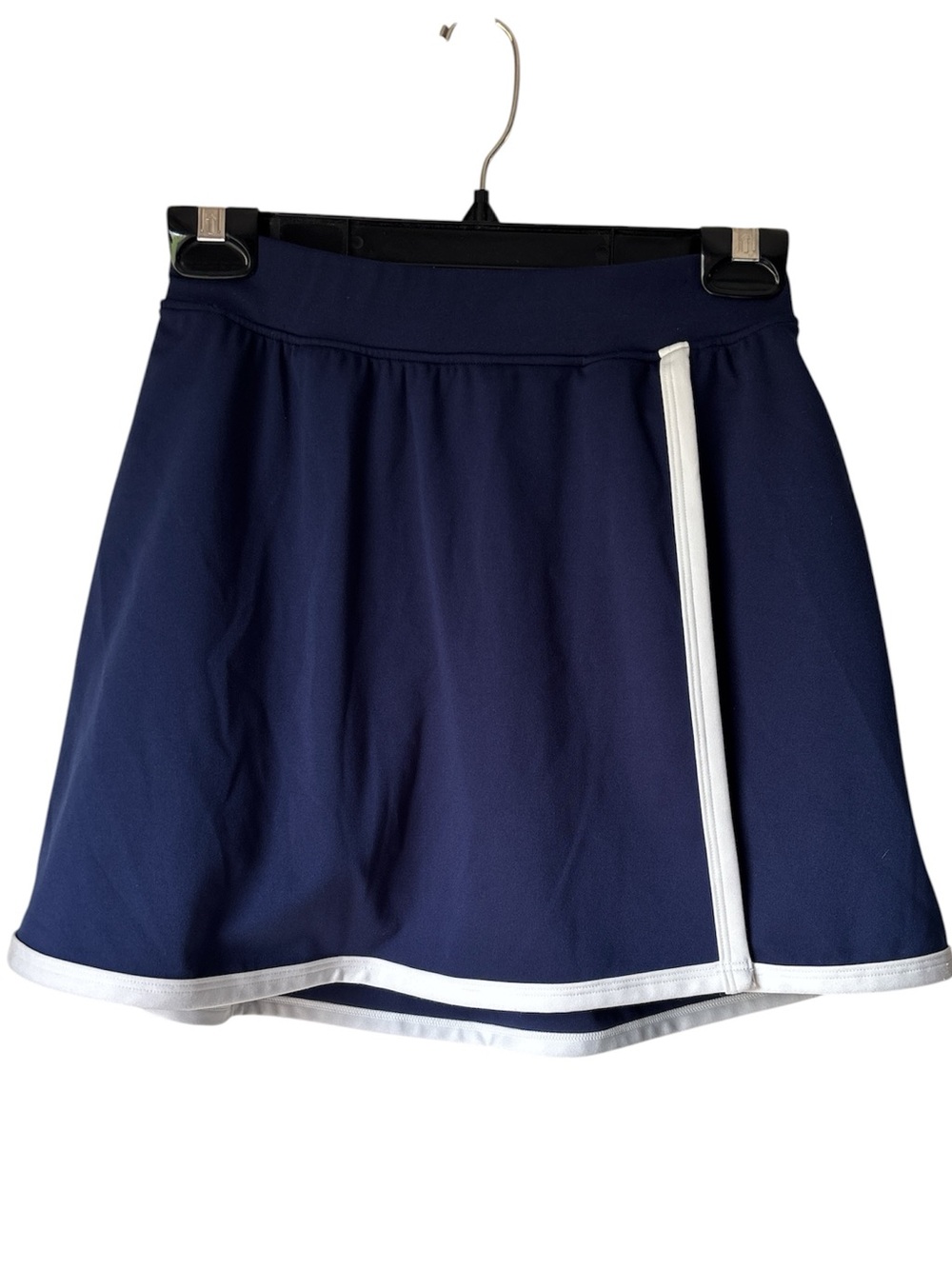 YOGALICIOUS Navy Blue w/White trim Lux Hybrid Marcy Skort Size XS